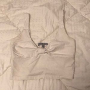 White crop top